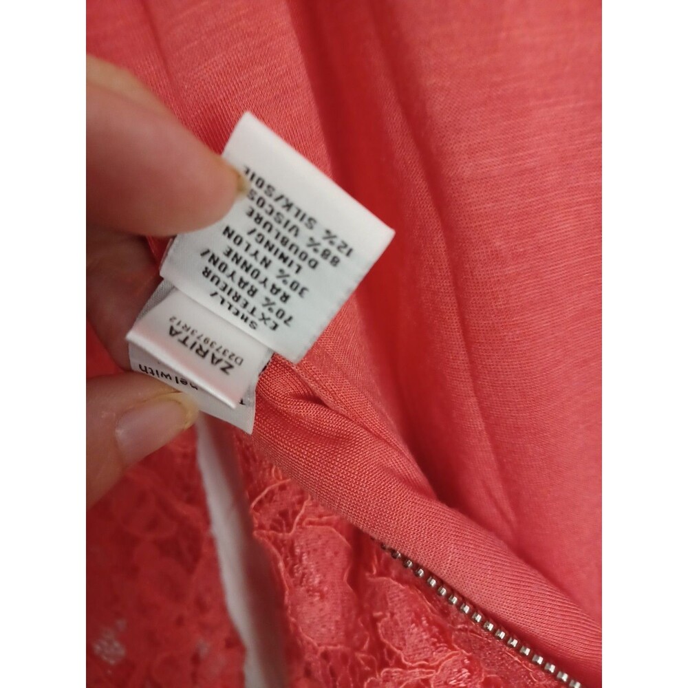 NWOT Diane von Furstenberg DVF Zarita Scoop Lace Dress Tulip Color Size 8 - Picture 7 of 7
